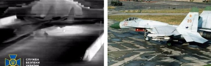 СБУ уничтожила сразу два российских самолета Су-27 на аэродроме Бельбек в Крыму