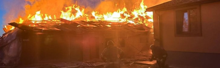 В Винницкой области произошел пожар после атаки дронов (ФОТО)