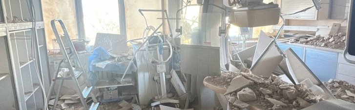 Российский удар повредил операционную Института кардиологии Стражеско в Киеве (ФОТО)