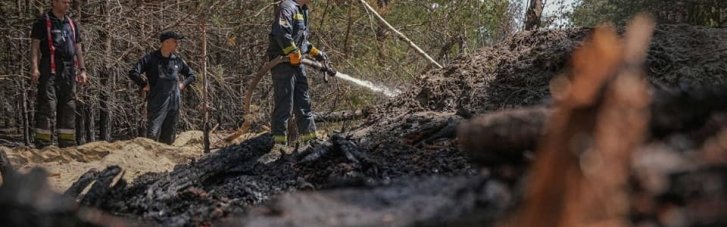 Пожежа в Зоні відчуження Чорнобильської АЕС триває вже тиждень