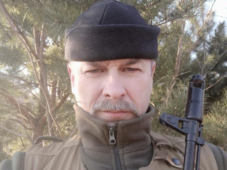Віктор Мойсієнко невдовзі після долучення до війська у 2022 році
