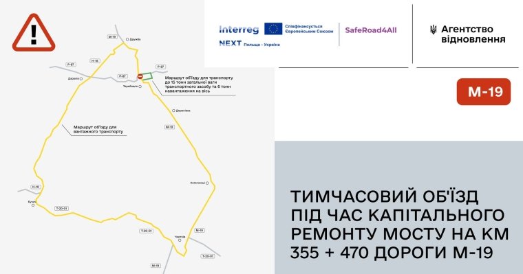 Схема дорожніх робіт