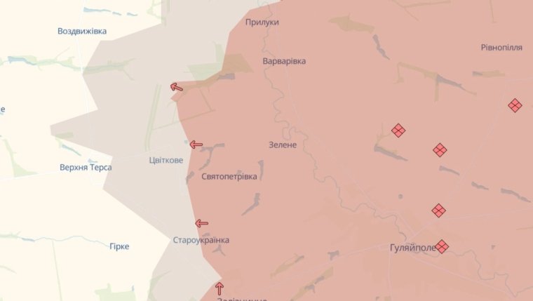 Бои в Запорожской области