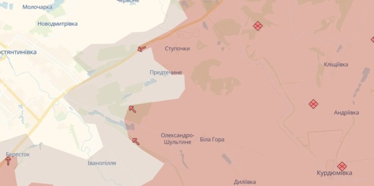 Карта боїв на Донеччині