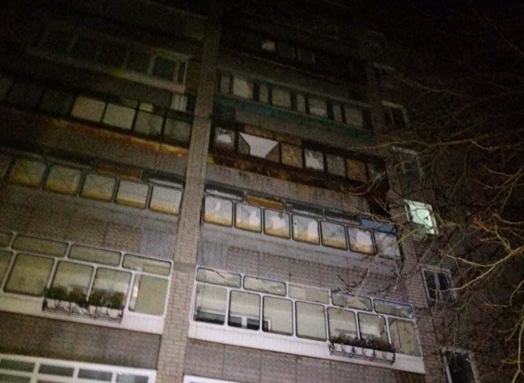 Пошкоджений від обстрілу будинок на Дніпропетровщині