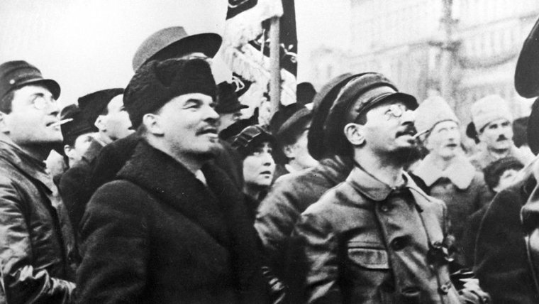 Ленін і голова Реввійськради Республіки Троцький