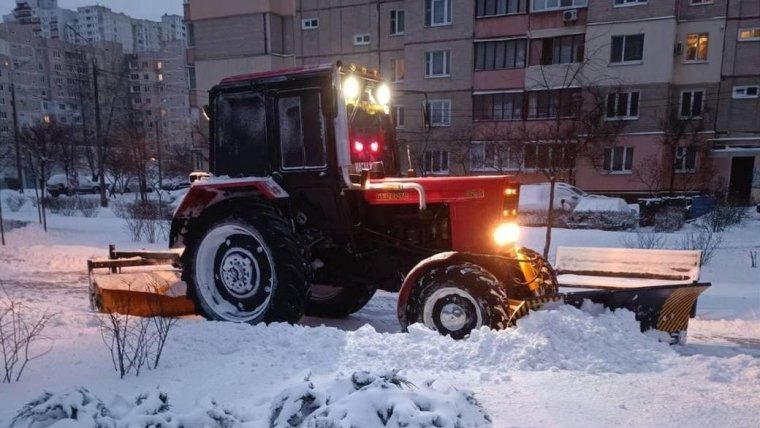Снегопад в Киеве