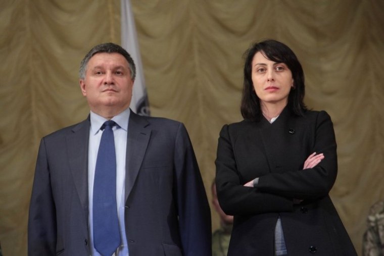Хатія Деканоїдзе та Арсен Аваков