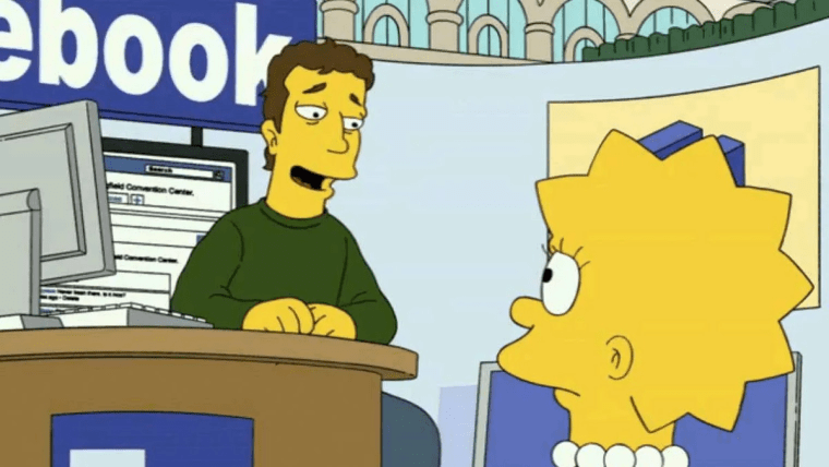 Марк Цукерберг у The Simpsons / скриншот