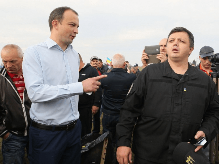 Егор Соболев и Семен Семенченко / УНИАН