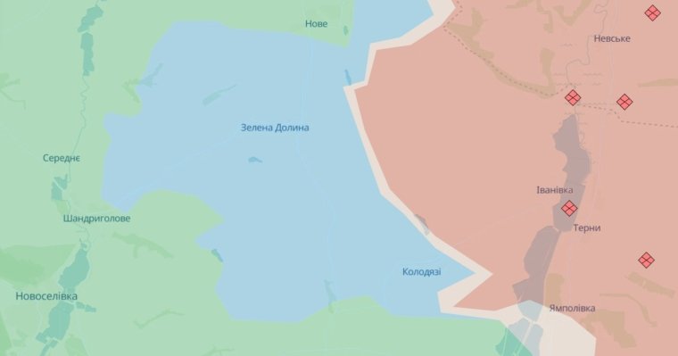 Карта боев в Донецкой области