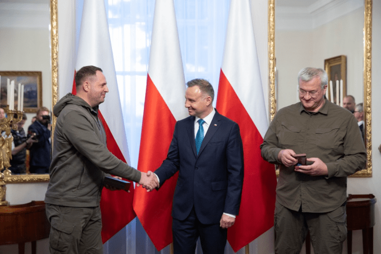 Андрій Єрмак, Анджей Дуда та Андрій Сибіга