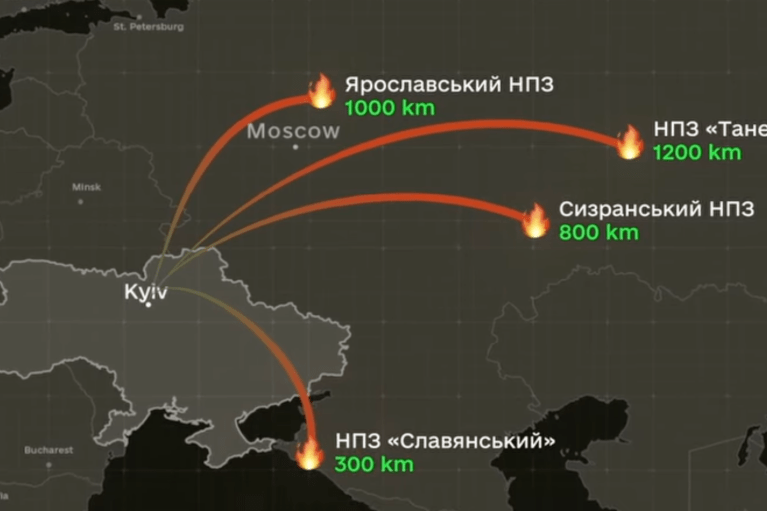 Россия теряет миллиарды: последствия украинских дип- и мидлстрайков за последнюю неделю (ВИДЕО)