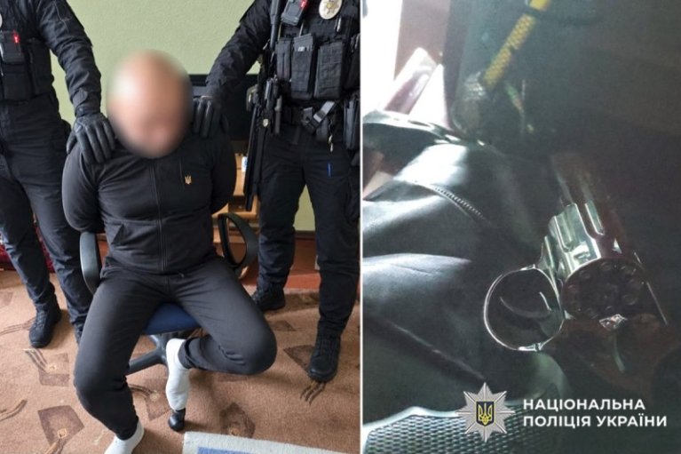 В Хмельницкой области мужчина из окна квартиры устроил стрельбу по автомобилям