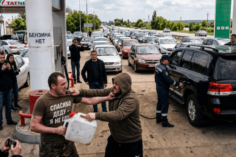 На Росії почали арештовувати та штрафувати за "бензинові" скарги, — ЗМІ