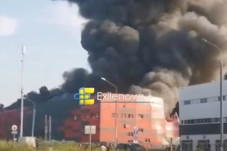 У Підмосков’ї після атаки дронів спалахнули завод та склади (ФОТО, ВІДЕО)