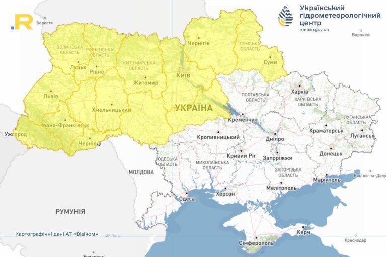 Синоптики 7 серпня прогнозують сильні грози, зливи з градом у супроводі поривчастого вітру