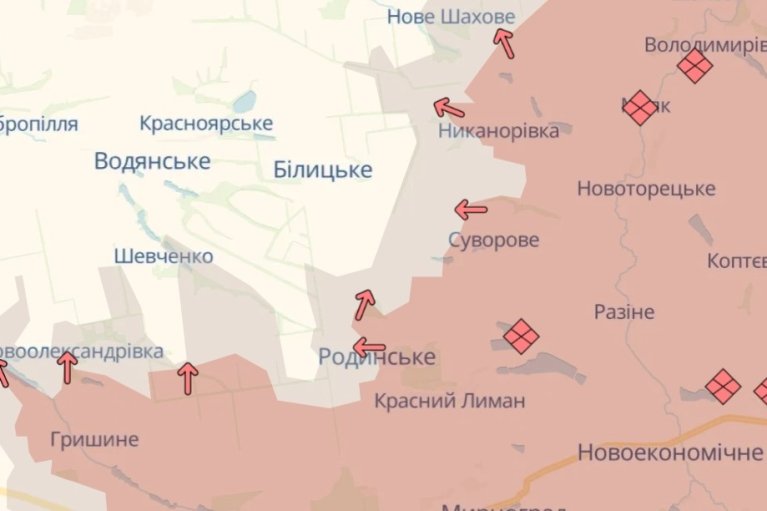 Российская армия продвинулась вблизи Константиновки, — DeepState (КАРТА)