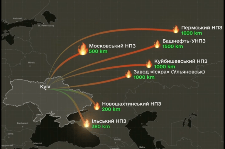 На этой неделе ВСУ повредили в 6 стратегических НПЗ России на миллионы долларов (ВИДЕО)