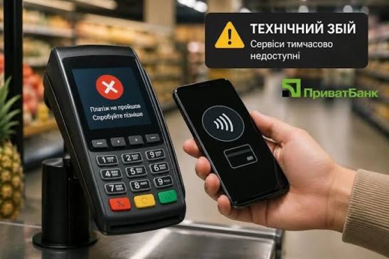 В ПриватБанке заявили о техническом сбое в работе сервисов