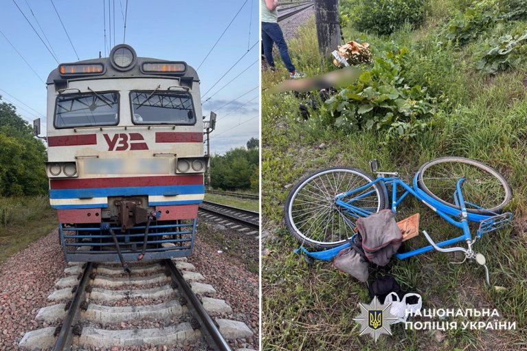 В Хмельницком поезд насмерть сбил велосипедиста