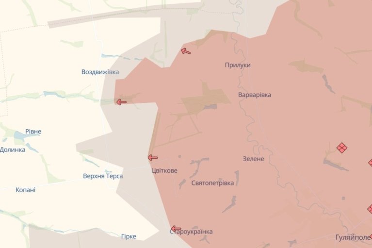 Армія РФ просунулася поблизу трьох населених пунктів у двох областях України, — DeepState