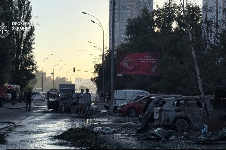 В ОГПУ уточнили данные о последствиях баллистической атаки на Киев (ФОТО, ВИДЕО)