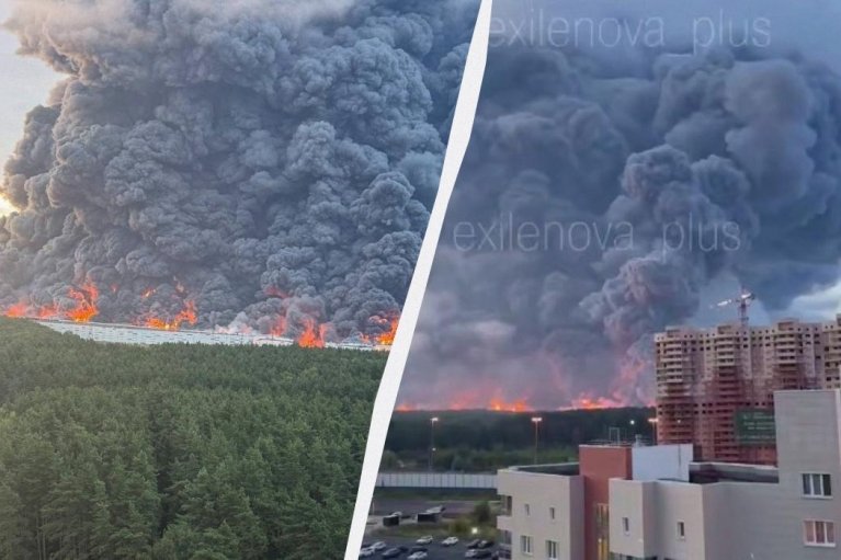 Под Москвой дроны попали в логистический комплекс Домодедово и самый большой в РФ склад Wildberries в Коледино