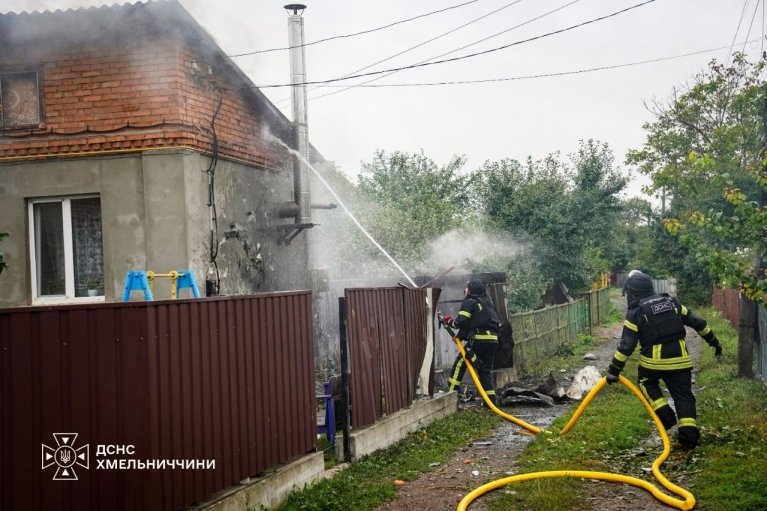 Хмельнитчину два дня подряд атакуют дроны (ФОТО, ВИДЕО)