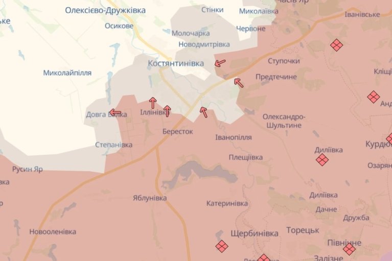 Оккупанты продвинулись в двух районах Донецкой области, — DeepState (КАРТА)