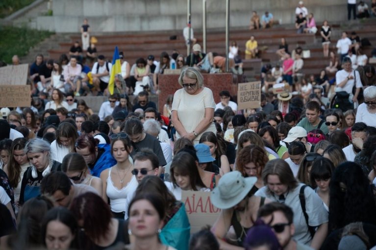За Федорова и против Хмары: под ВРУ собрался митинг