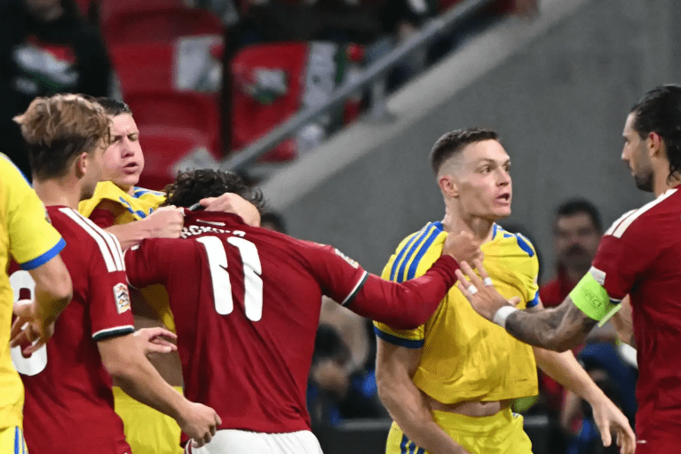 Угорці освистали гімн, влаштували штовханину: Україна у скандальному матчі здобула стартову перемогу в Лізі націй