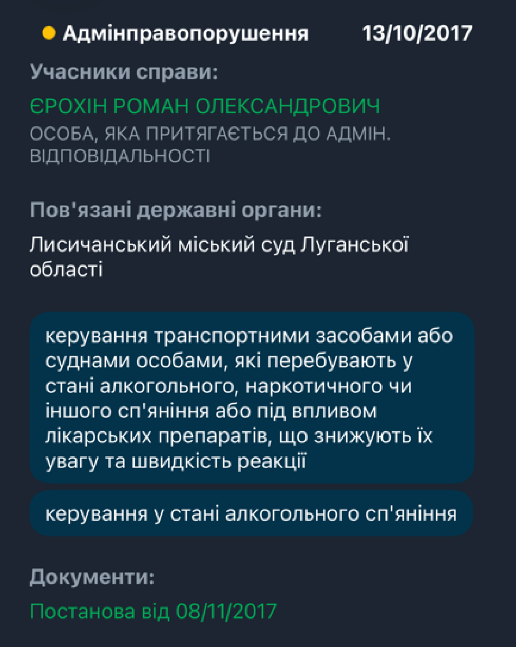 прокурор, Роман Ерохин, админпротоколы