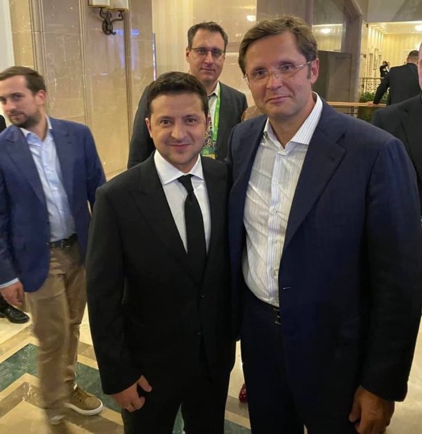 Андрій Холодов, праворуч, та Володимир Зеленський