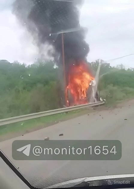 Пожежа на Окружній дорозі під Харковом