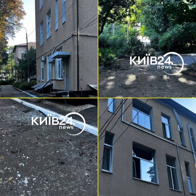 Удар по лікарні в Києві