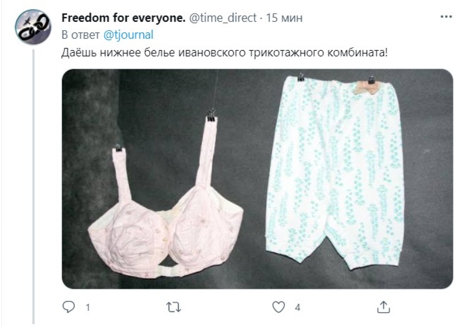 Нижнее белье СССР