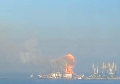 У Бердянську знищили російський корабель