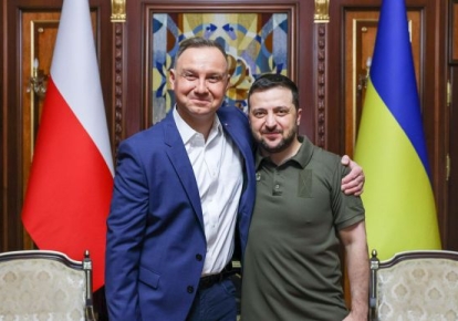 Президент Польши Анджей Дуда и его украинский коллега Владимир Зеленский