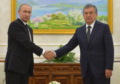 Президент РФ Владимир Путин и премьер-министр Узбекистана Шавкат Мирзиеев. Фото: 365info.kz