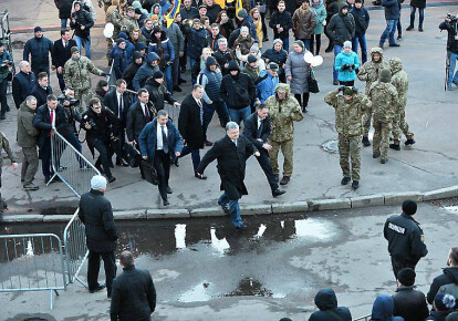 Президент Петро Порошенко в Житомирі. Фото: Леонід Шевчук