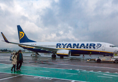 Літак авіакомпанії Ryanair