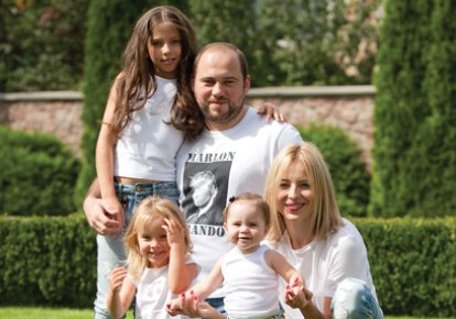 Вадим Столар із сім'єю