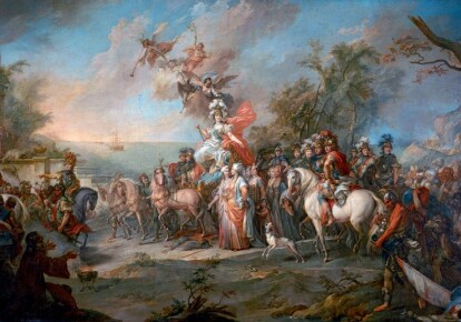 Стефано Торелли. "Победа Екатерины II над турками" (1772)