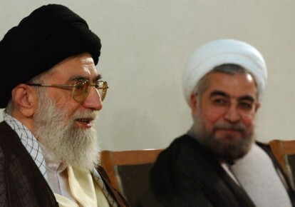 Али Хаменеи и Хасан Рухани. Фото: algemeiner.com