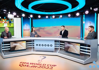 Студия украиноязычной трансляции ЧМ по Футболу для MEGOGO