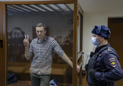 Олексій Навальний в залі суду
