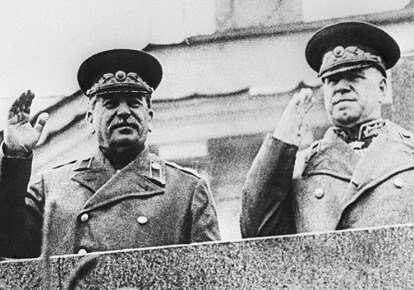 Йосип Сталін і маршал Жуков 9 травня 1945 р.