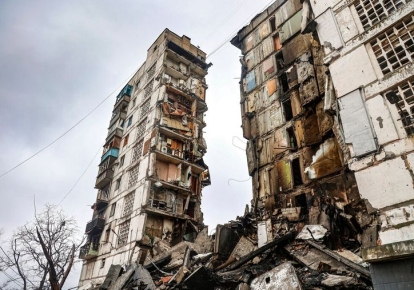 Разрушенный россиянами Мариуполь