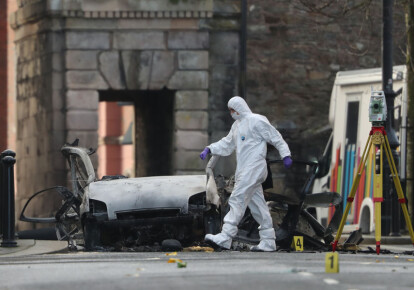 На месте взрыва в Лондондерри (Северная Ирландия). Фото: Getty Images